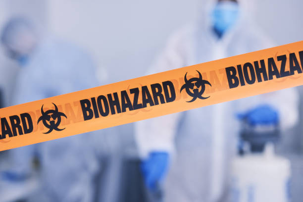 Professional Blood Cleanup technician working in Oakville, MO